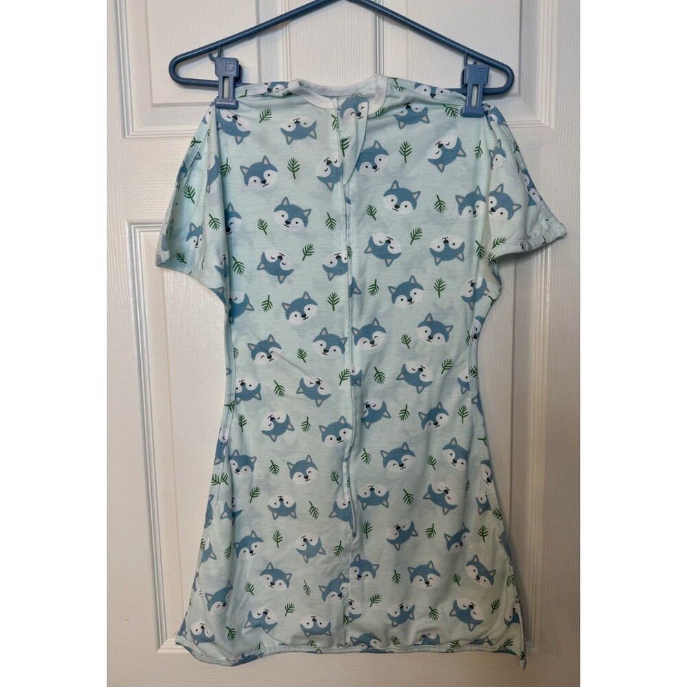MINT Zipadee zip baby infant Wolf Dogs Sleeping Baby sleep sack MEDIUM 6-12 Mo